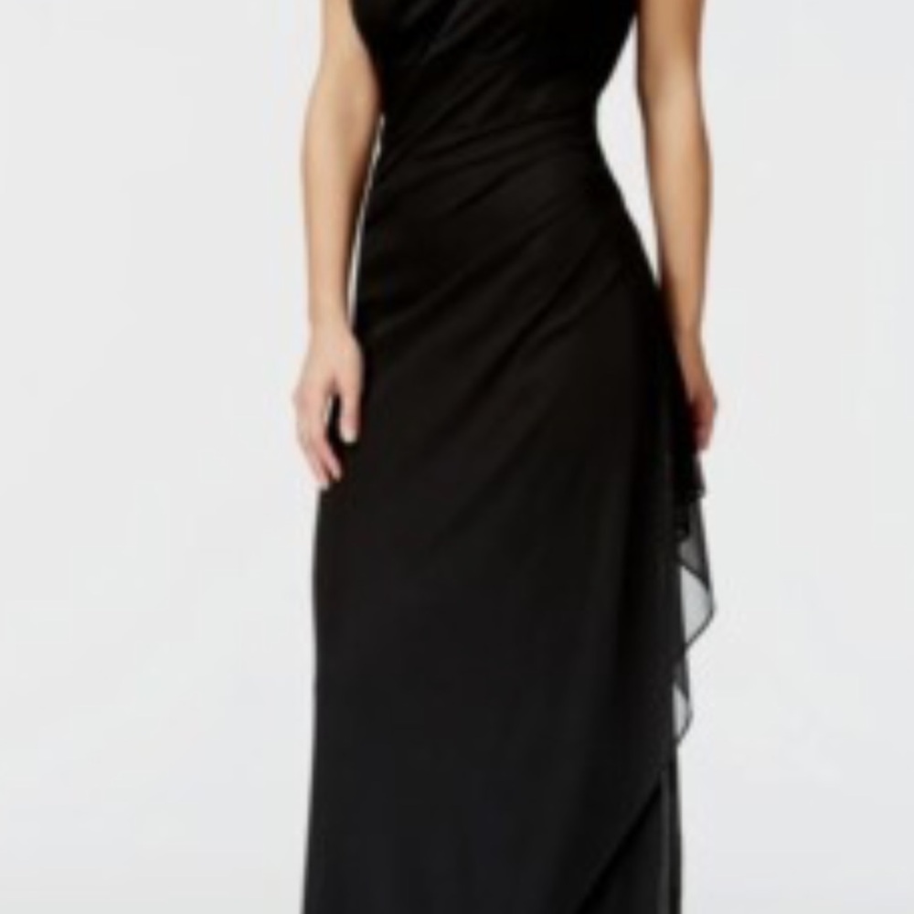MSK Black Evening Dress - Picture 3 of 9